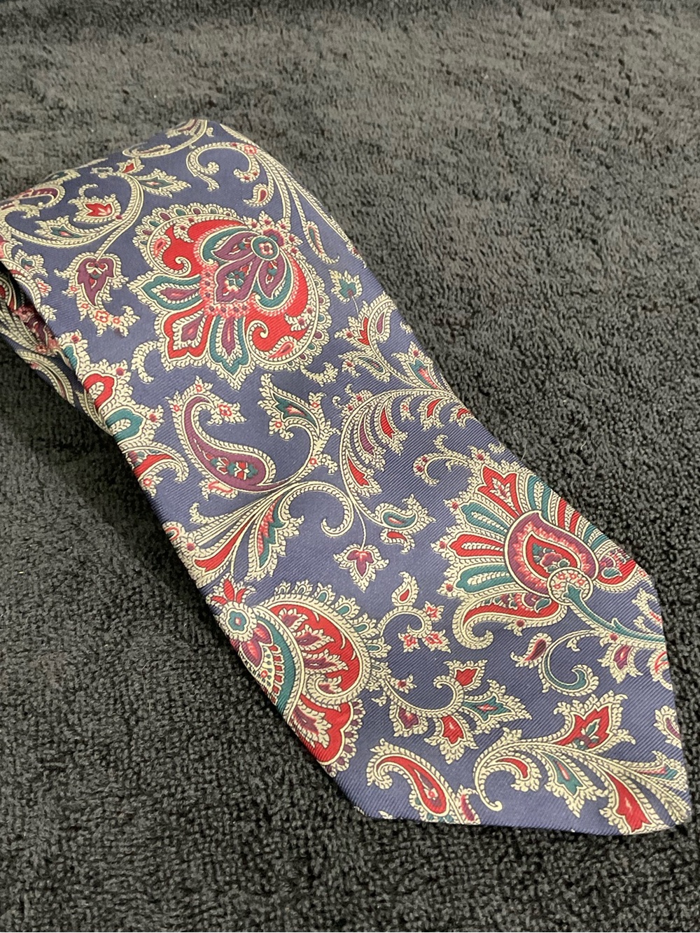 Vintage Authentic Burberry Paisley Tie